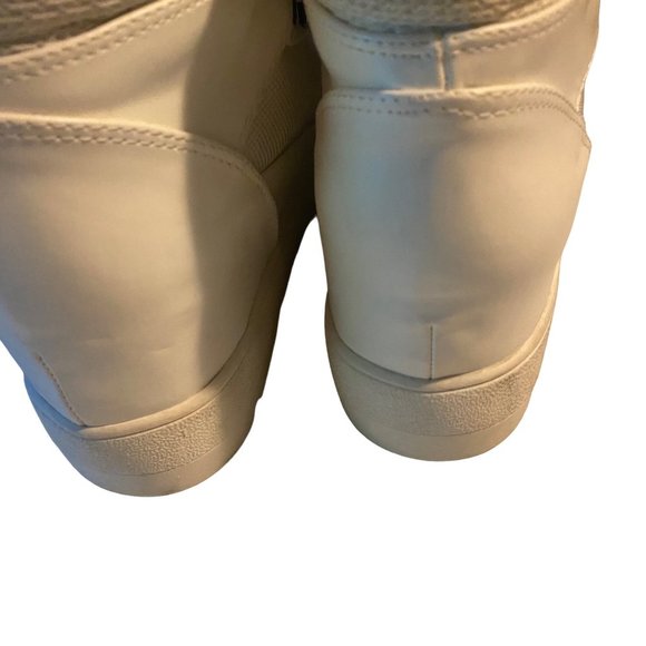 Madden Girl Negan white black and sliver high top chunky boots size 8.5 M - Picture 8 of 12